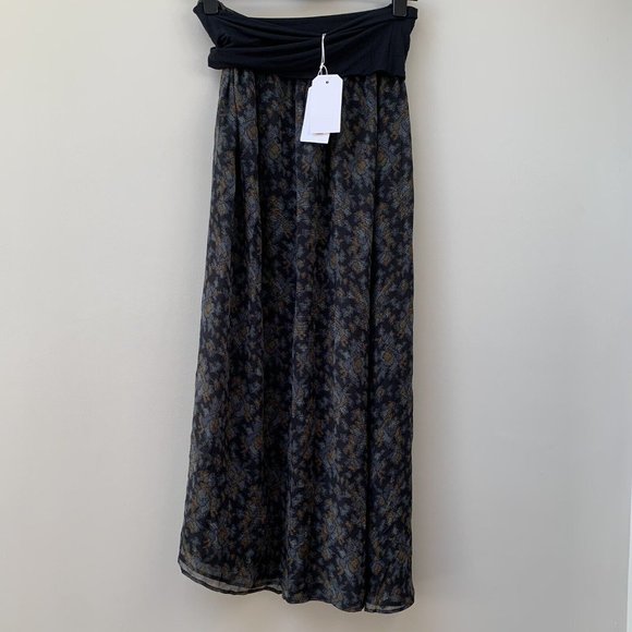 Toast Aya Silk Maxi Skirt Size UK 14 Chiffon Patterned Floaty NEW RRP £155 - Picture 2 of 11